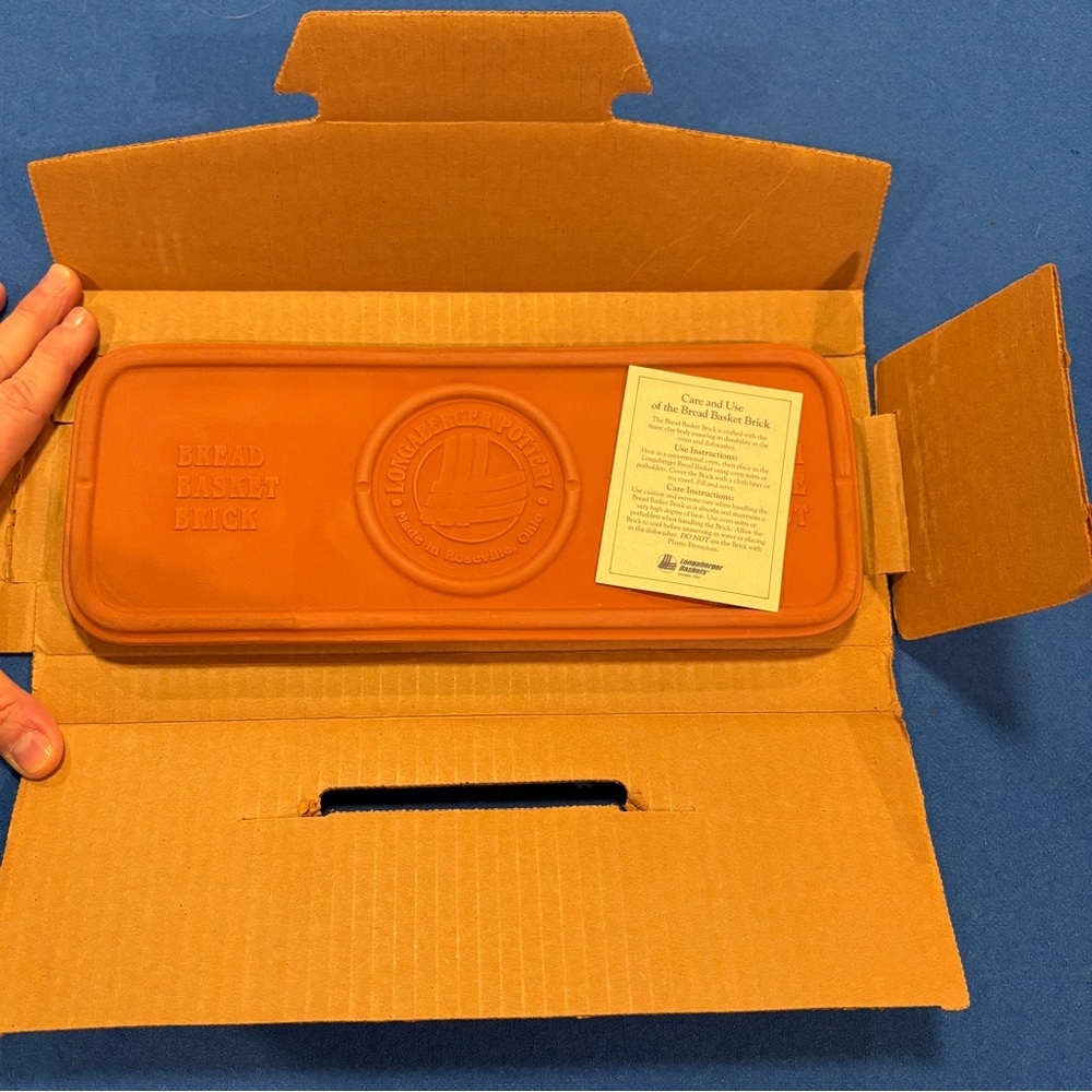 Longaberger Bread Basket Brick NIB